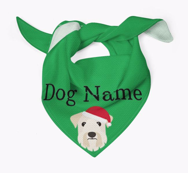 Peeking Christmas Icon: Personalized {breedFullName} Bandana